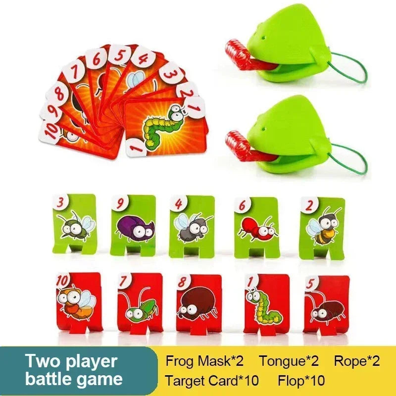 Frog Mask Wagging Tongue Lick Cards Board