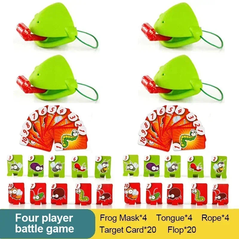 Frog Mask Wagging Tongue Lick Cards Board