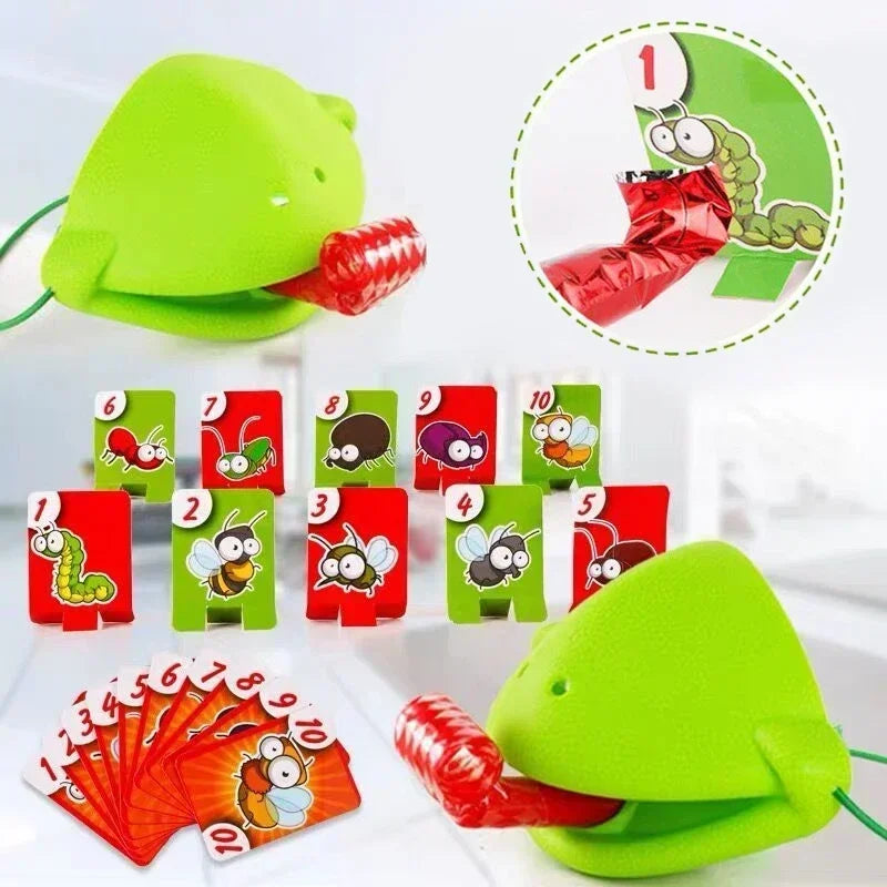 Frog Mask Wagging Tongue Lick Cards Board