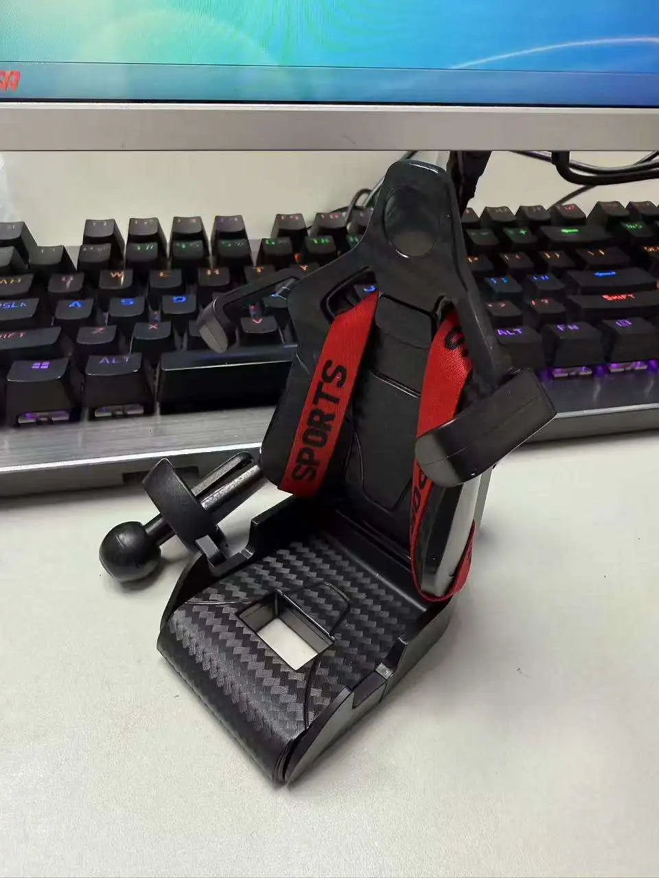 Racing Seat Design Car Phone Holder